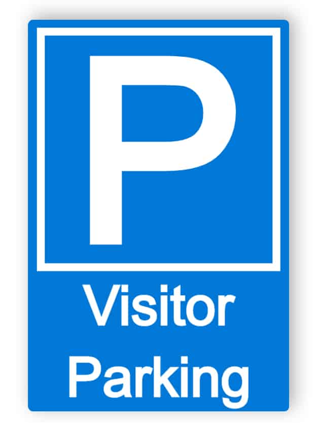 Visitor parking Easily edit and order this sign online!