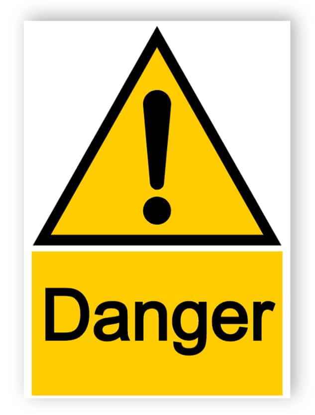 Danger Sign | Easily edit and order this sign online!