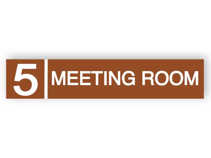 Meeting room door sign | Easily edit and order this sign online!