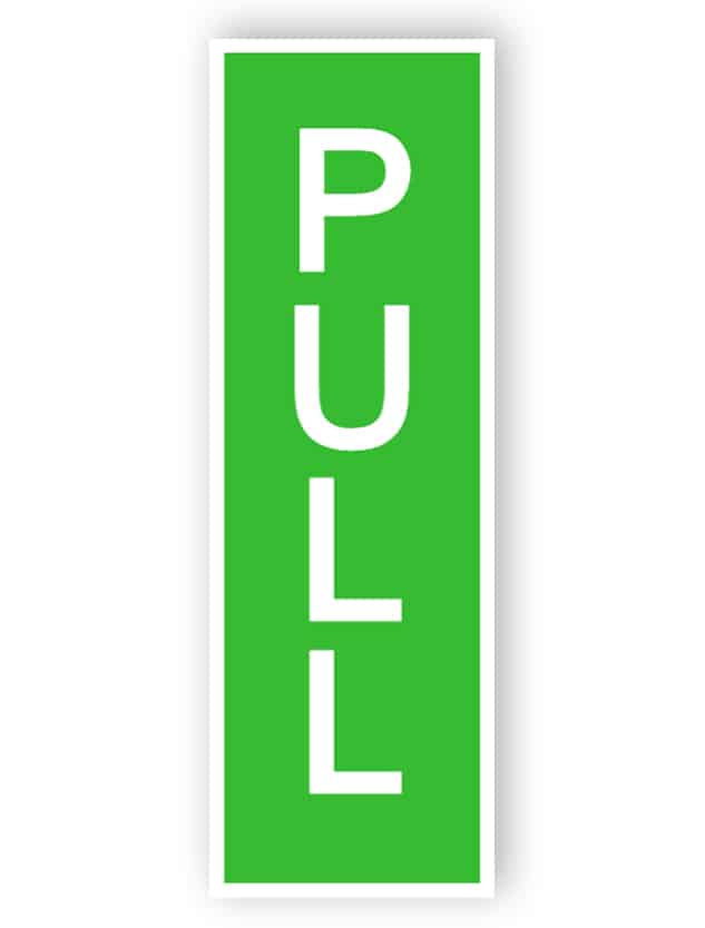 Pull sign | Easily edit and order this sign online!