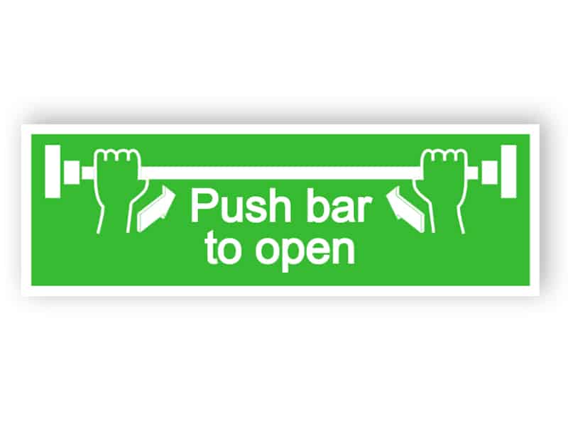 Push bar to open sign 1 | Easily edit and order this sign online!