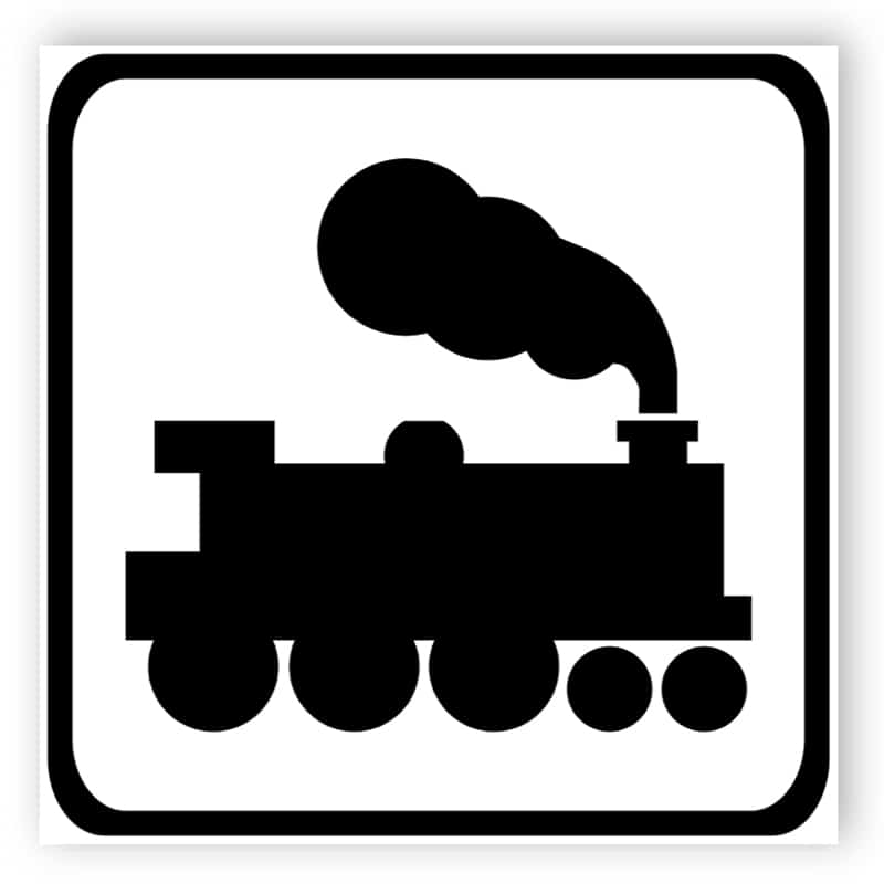Open Railway Level Crossing Without Light Signals Sign Buy Now