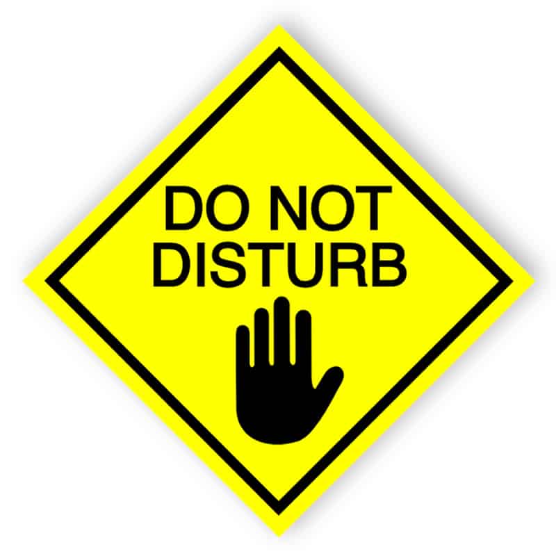 Free Do Not Disturb Signs Print