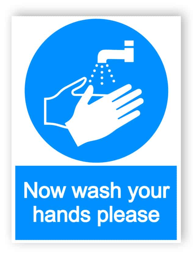 Now wash your hands please sign| Edit and order online!