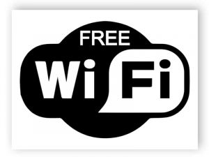 Free wifi sticker