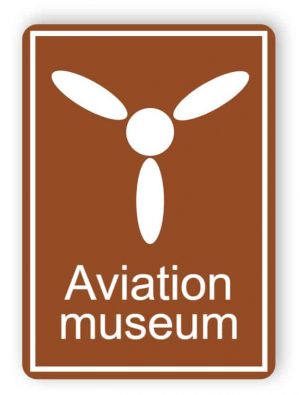 Aviation museum sign