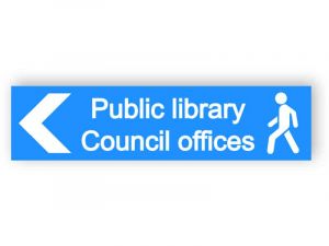 Public library sign